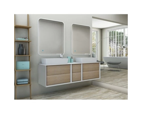 Шкафчик Cezares Bellagio 54719 35 см подвесной, совместимый с тумбой, цвет rovere tabacco