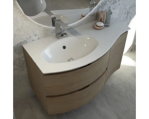 Тумба под раковину Cezares Vague 54834 69 см подвесная, цвет rovere tabacco