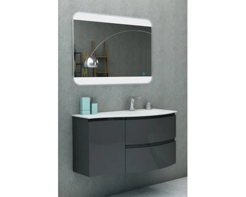 Тумба под раковину Cezares Vague 44221 69 см подвесная, цвет antracite