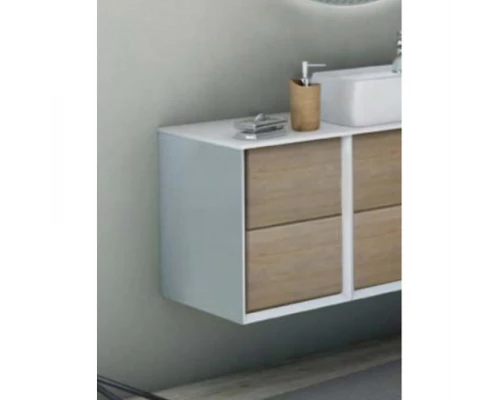 Шкафчик Cezares Bellagio 54719 35 см подвесной, совместимый с тумбой, цвет rovere tabacco