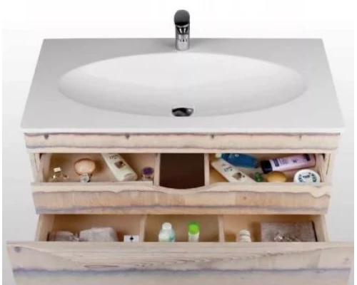 Тумба под раковину Clarberg Papyrus wood 100 Pap-w.01.10/LIGHT, цвет - светлое дерево