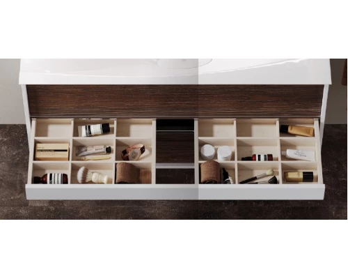 Тумба под раковину Clarberg Evolution 120 EV0112CD, цвет - белый/крафт темный