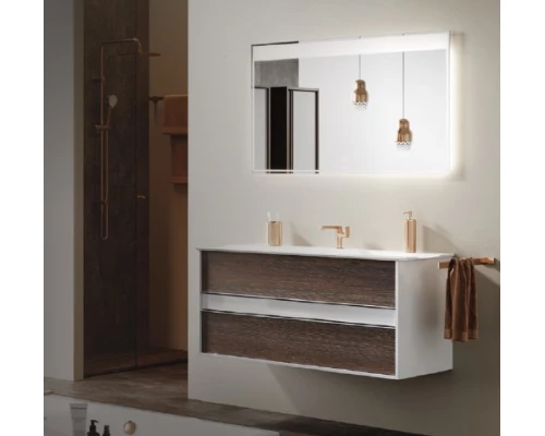 Тумба под раковину Clarberg Evolution 120 EV0112CD, цвет - белый/крафт темный