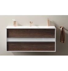 Тумба под раковину Clarberg Evolution 120 EV0112CD, цвет - белый/крафт темный