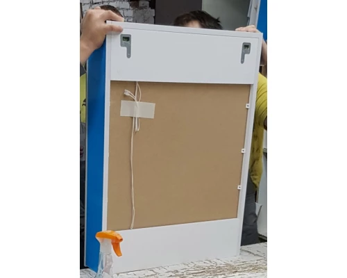 Зеркало Dreja Uni 75, белое, с подсветкой, 99.9005