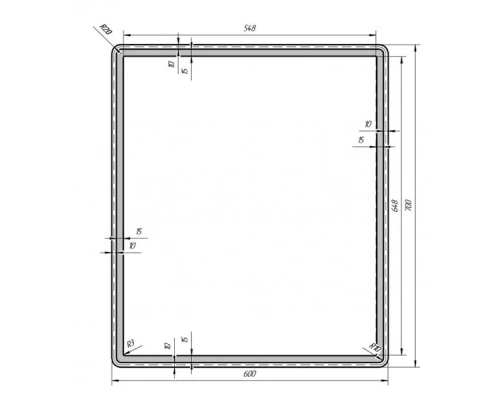 Зеркало Dreja Eco Tiny 60