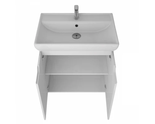 Тумба под раковину Dreja Q Plus (D) 70, белый глянец, 99.1005