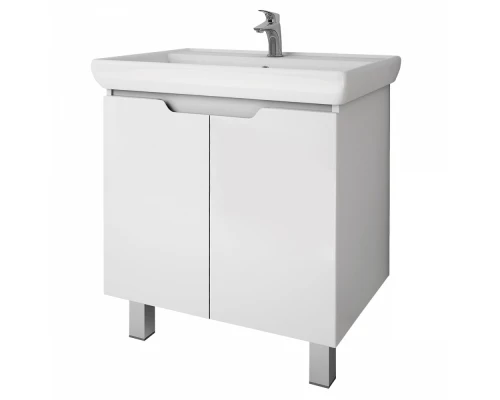 Тумба под раковину Dreja Q Plus (D) 70, белый глянец, 99.1005