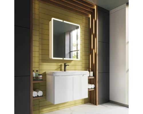 Тумба под раковину Dreja Q Plus (D) 70, белый глянец, 99.1005