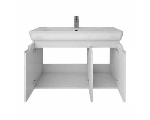 Тумба под раковину Dreja Q Plus (D) 80, белый глянец, 99.1003