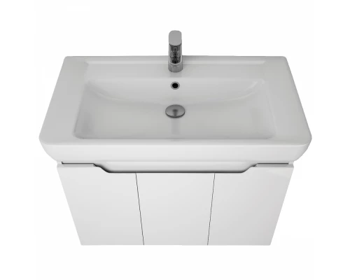 Тумба под раковину Dreja Q Plus (D) 80, белый глянец, 99.1003