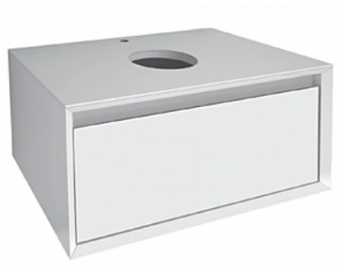 Тумба под раковину Dreja Insight 80 см, 99.9200, белый глянцевый