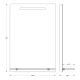 Зеркало с полочкой и LED-светильником Evoform Ledline-S BY 2152 50х75 см