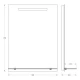 Зеркало с полочкой и LED-светильником Evoform Ledline-S BY 2153 55х75 см