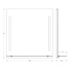 Зеркало с полочкой и LED-светильниками Evoform Ledline-S BY 2163 70х75 см