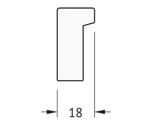 Зеркало в багетной раме и LED-светильником Evoform Ledside BY 2212 120х90 см