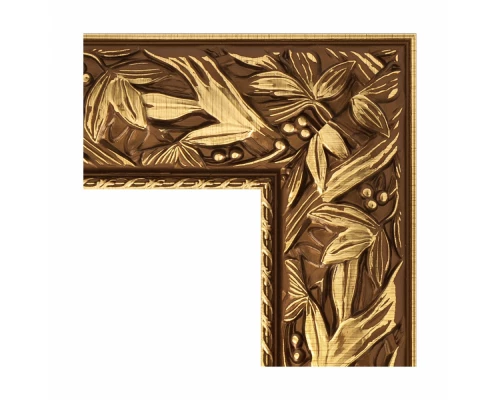 Зеркало с гравировкой в багетной раме Evoform Exclusive-G BY 4156 69 x 158 см, византия золото