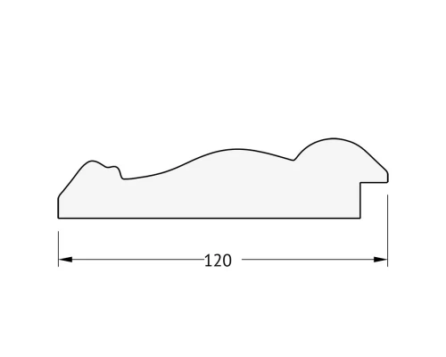 Зеркало с гравировкой в багетной раме Evoform Exclusive-G BY 4170 72 x 162 см, состаренное серебро с орнаментом