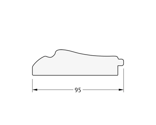 Зеркало с гравировкой в багетной раме Evoform Exclusive-G BY 4198 78 x 107 см, травленое серебро