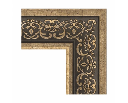 Зеркало с гравировкой в багетной раме Evoform Exclusive-G BY 4250 79 x 134 см, вензель серебряный