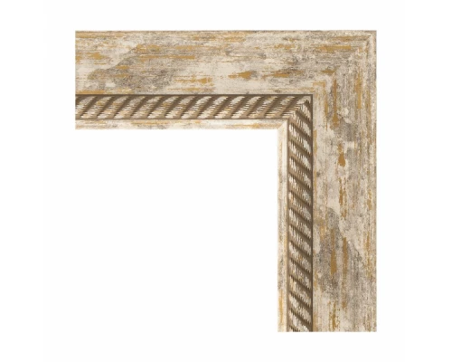 Зеркало с гравировкой в багетной раме Evoform Exclusive-G BY 4263 73 x 155 см, прованс с плетением