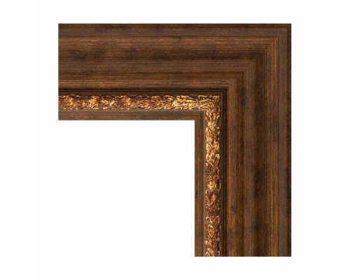 Зеркало с гравировкой в багетной раме Evoform Exclusive-G BY 4449 106 x 106 см, римская бронза