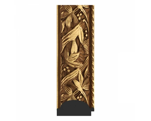 Зеркало с гравировкой в багетной раме Evoform Exclusive-G BY 4457 109 x 109 см, византия золото