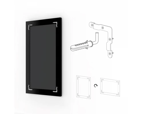 Зеркало с гравировкой в багетной раме Evoform Exclusive-G Floor BY 6304 78 x 198 см, прованс с плетением