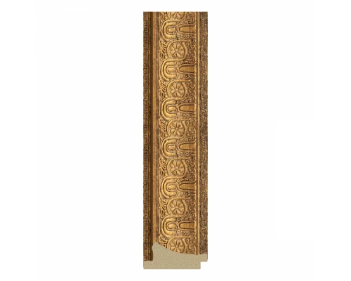 Зеркало с гравировкой в багетной раме Evoform Exclusive-G Floor BY 6346 109 x 198 см, медный эльдорадо