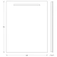 Зеркало EVOFORM Ledline BY 2103 со встроенным LED-светильником 4 W 60х75 cм