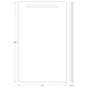 Зеркало EVOFORM Ledline BY 2110 со встроенным LED-светильником 4 W 60х100 cм