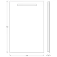 Зеркало EVOFORM Ledline BY 2101 со встроенным LED-светильником 3 W 50х75 cм
