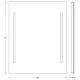 Зеркало EVOFORM Ledline BY 2115 с 2-мя встроенными LED-светильниками 10,5 W 60х75 cм