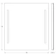 Зеркало EVOFORM Ledline BY 2116 с 2-мя встроенными LED-светильниками 10,5 W 70х75 cм