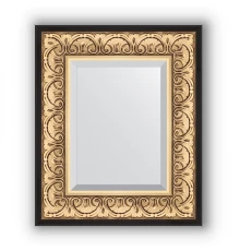 Зеркало с фацетом в багетной раме - барокко Evoform EXCLUSIVE, BY 1373, 50 x 60 см