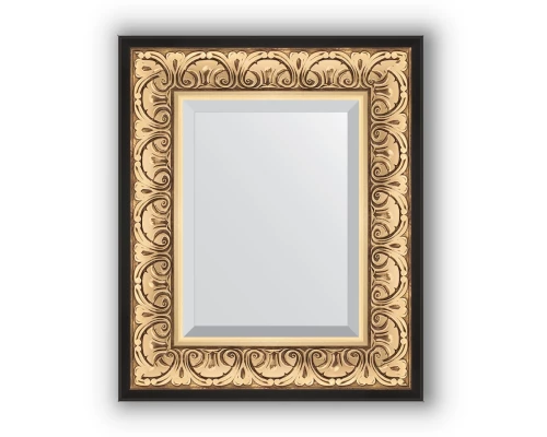 Зеркало с фацетом в багетной раме - барокко Evoform EXCLUSIVE, BY 1373, 50 x 60 см