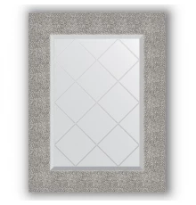 Зеркало с гравировкой в багетной раме Evoform Exclusive-G BY 4023 56 x 74 см, чеканка серебряная