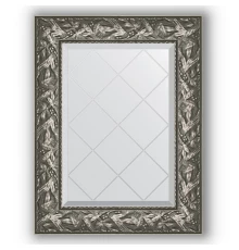 Зеркало с гравировкой в багетной раме Evoform Exclusive-G BY 4028 59 x 76 см, византия серебро