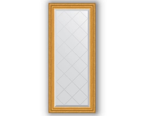 Зеркало с гравировкой в багетной раме Evoform Exclusive-G BY 4044 52 x 122 см, состаренное золото