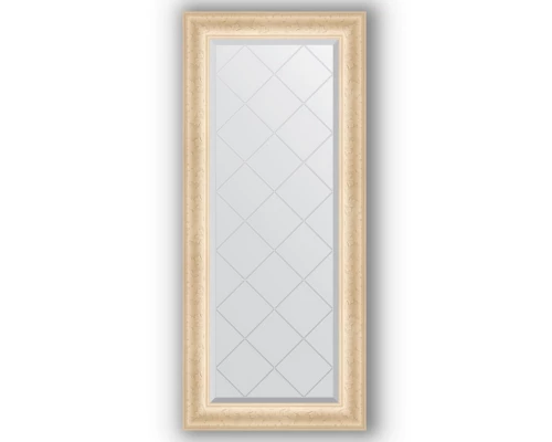 Зеркало с гравировкой в багетной раме Evoform Exclusive-G BY 4054 55 x 124 см, старый гипс