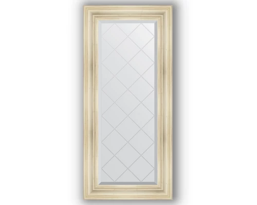 Зеркало с гравировкой в багетной раме Evoform Exclusive-G BY 4074 59 x 128 см, травленое серебро