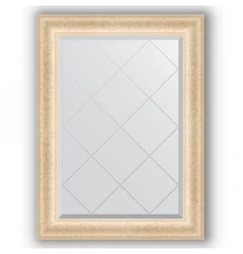 Зеркало с гравировкой в багетной раме Evoform Exclusive-G BY 4097 65 x 87 см, старый гипс