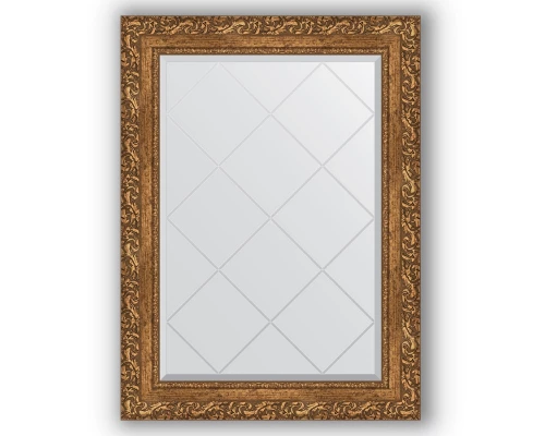 Зеркало с гравировкой в багетной раме Evoform Exclusive-G BY 4099 65 x 87 см, виньетка бронзовая