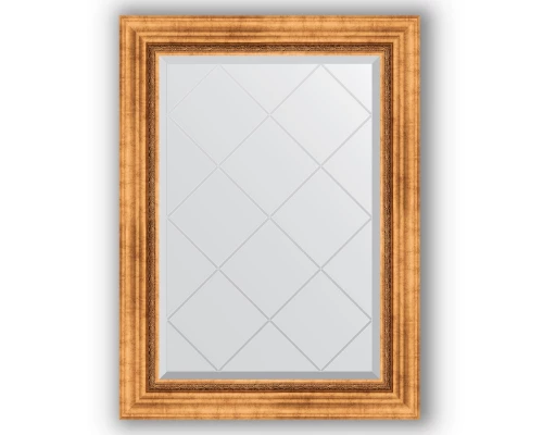 Зеркало с гравировкой в багетной раме Evoform Exclusive-G BY 4103 66 x 89 см, римское золото