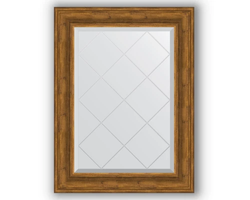 Зеркало с гравировкой в багетной раме Evoform Exclusive-G BY 4118 69 x 91 см, травленая бронза