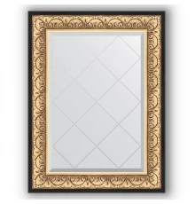 Зеркало с гравировкой в багетной раме Evoform Exclusive-G BY 4122 70 x 92 см, барокко золото