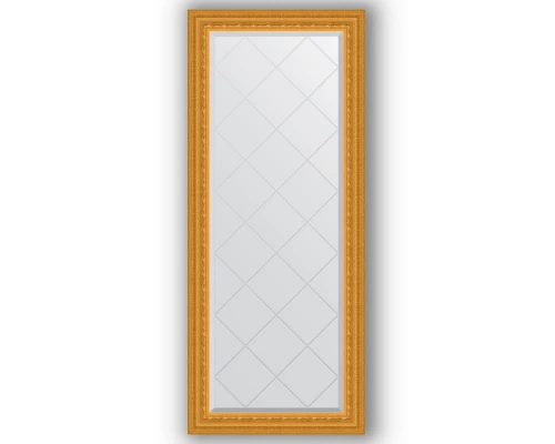 Зеркало с гравировкой в багетной раме Evoform Exclusive-G BY 4138 65 x 154 см, сусальное золото