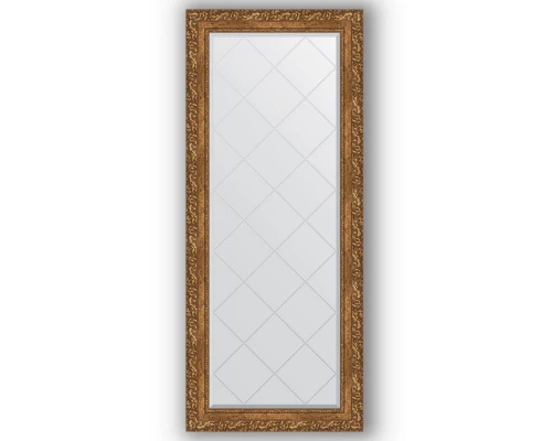 Зеркало с гравировкой в багетной раме Evoform Exclusive-G BY 4142 65 x 155 см, виньетка бронзовая
