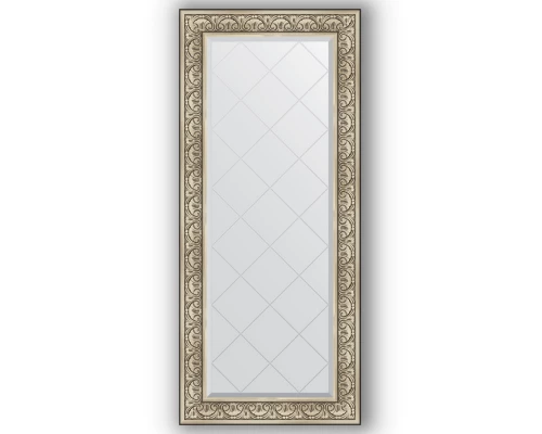 Зеркало с гравировкой в багетной раме Evoform Exclusive-G BY 4166 70 x 160 см, барокко серебро