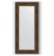 Зеркало с гравировкой в багетной раме Evoform Exclusive-G BY 4172 72 x 162 см, состаренное дерево с орнаментом